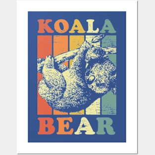 Retro Koala Bear 1 Posters and Art